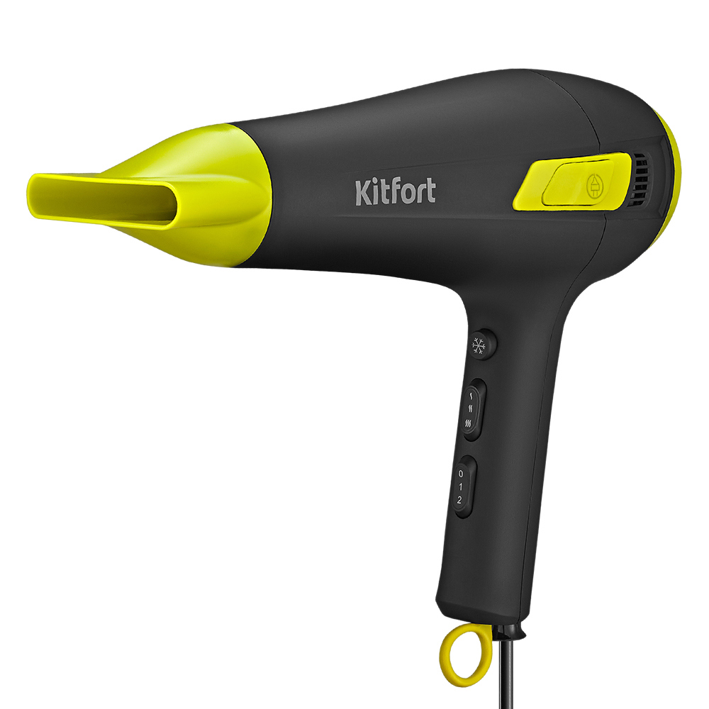 Изображение товара Фен Kitfort КТ-3223 мощностью 2000 Вт с функцией ионизации и сматывающимся шнуром