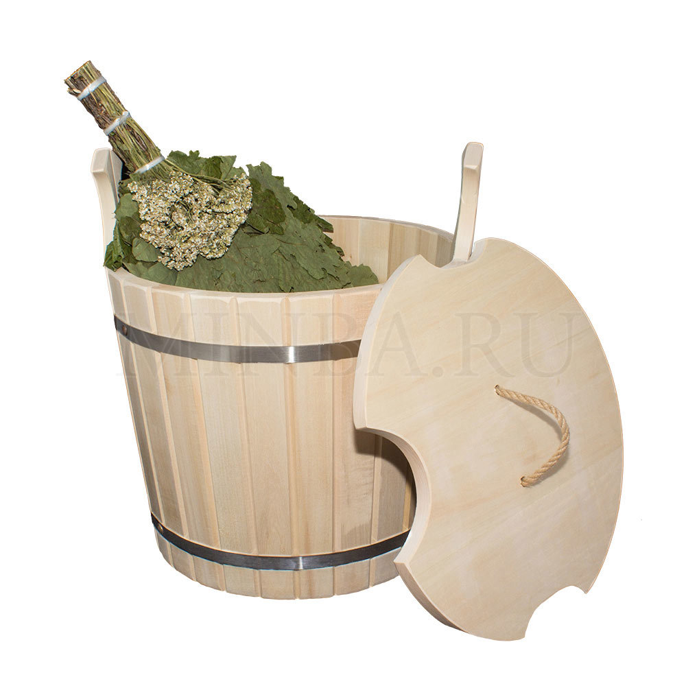 Изображение товара Запарник с крышкой Бацькина баня 30015-ЛМ 15л