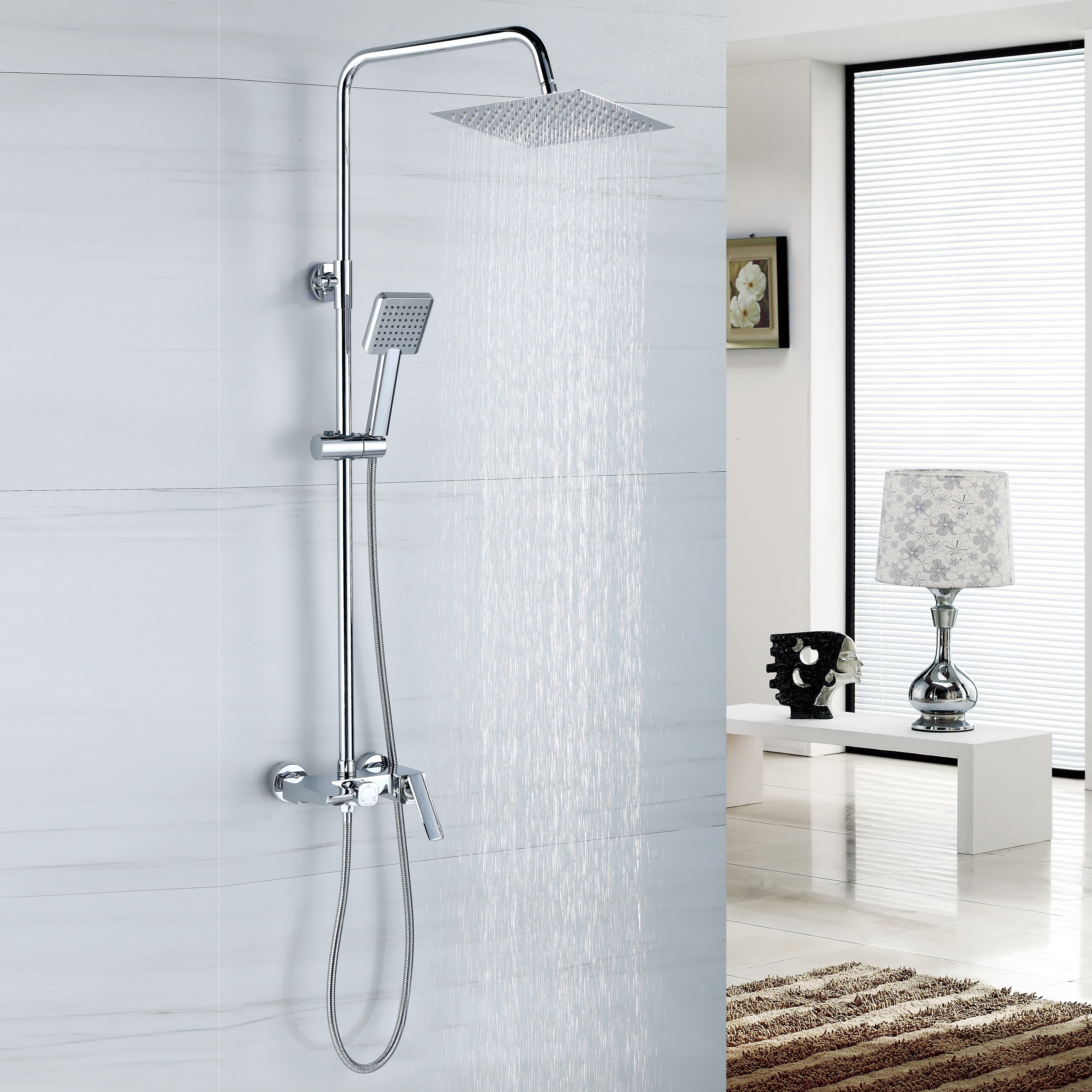 Изображение товара Душевая система Bond BL029400 со смесителем цвет хром