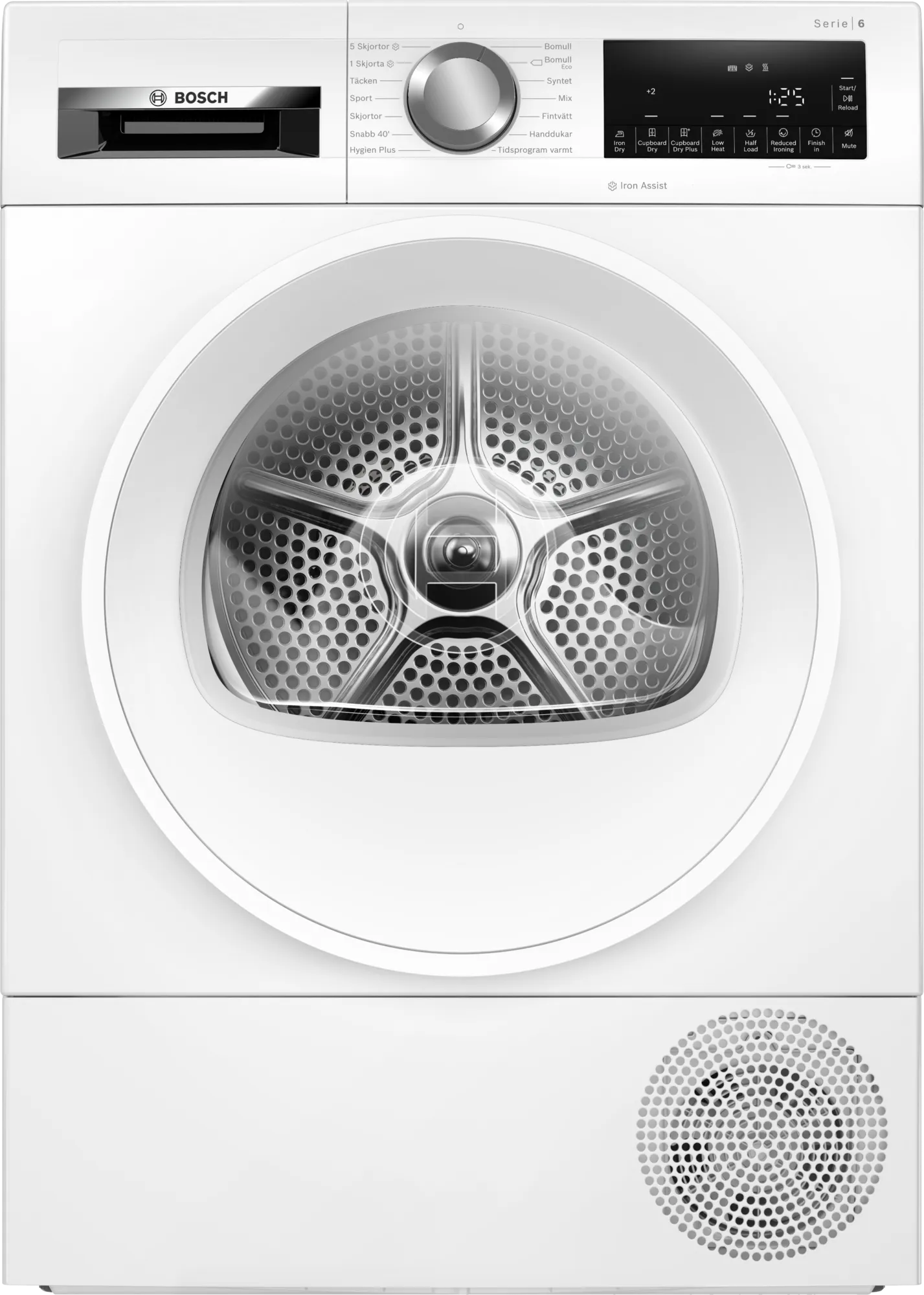 Изображение товара Сушильная машина Bosch WQG 245AMSN с тепловым насосом 9 кг эффективность A++