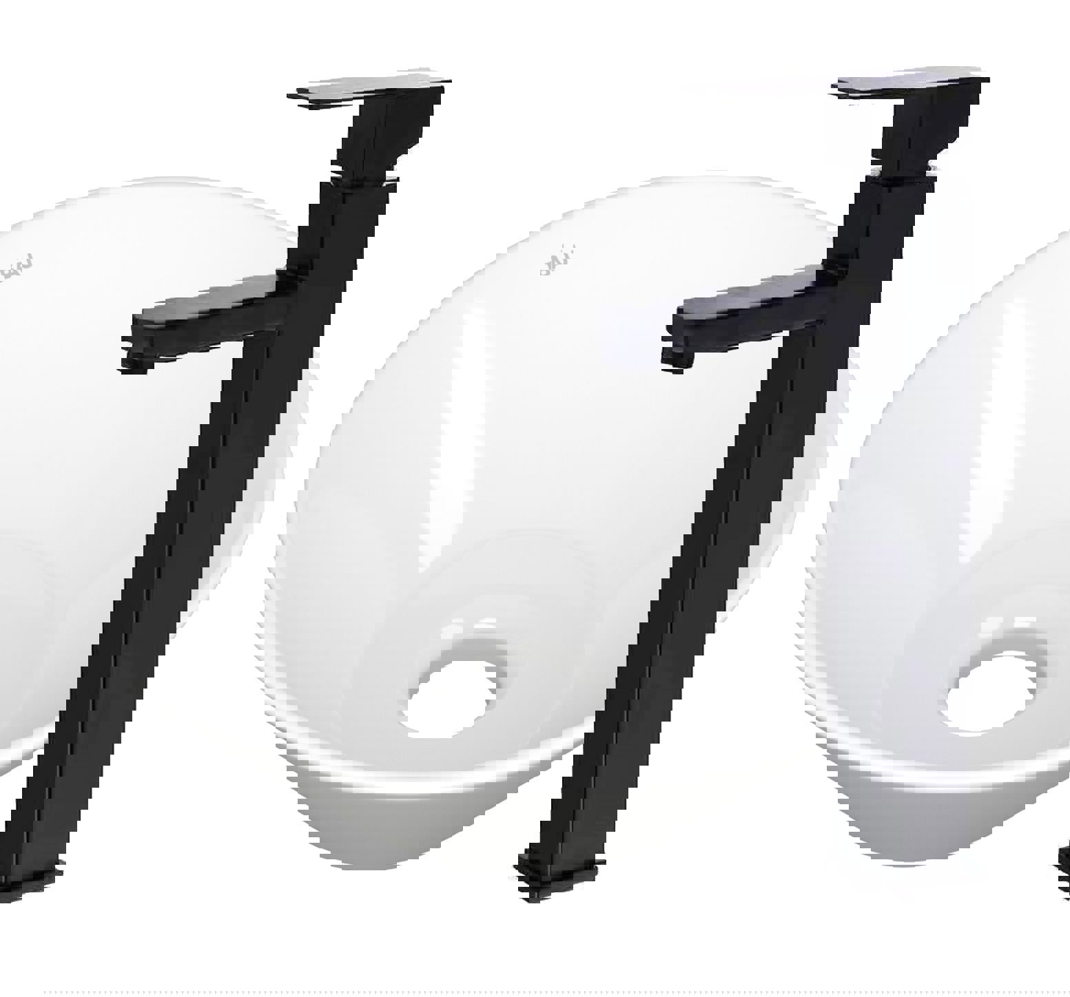 Изображение товара Накладная раковина из фарфора BAU Dream D43 с смесителем Fmark FS8111H комплект для ванной