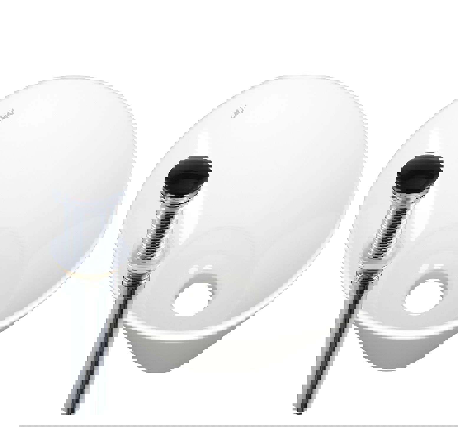 Изображение товара Накладная круглая раковина BAU Dream D43 белая с системой клик-клак