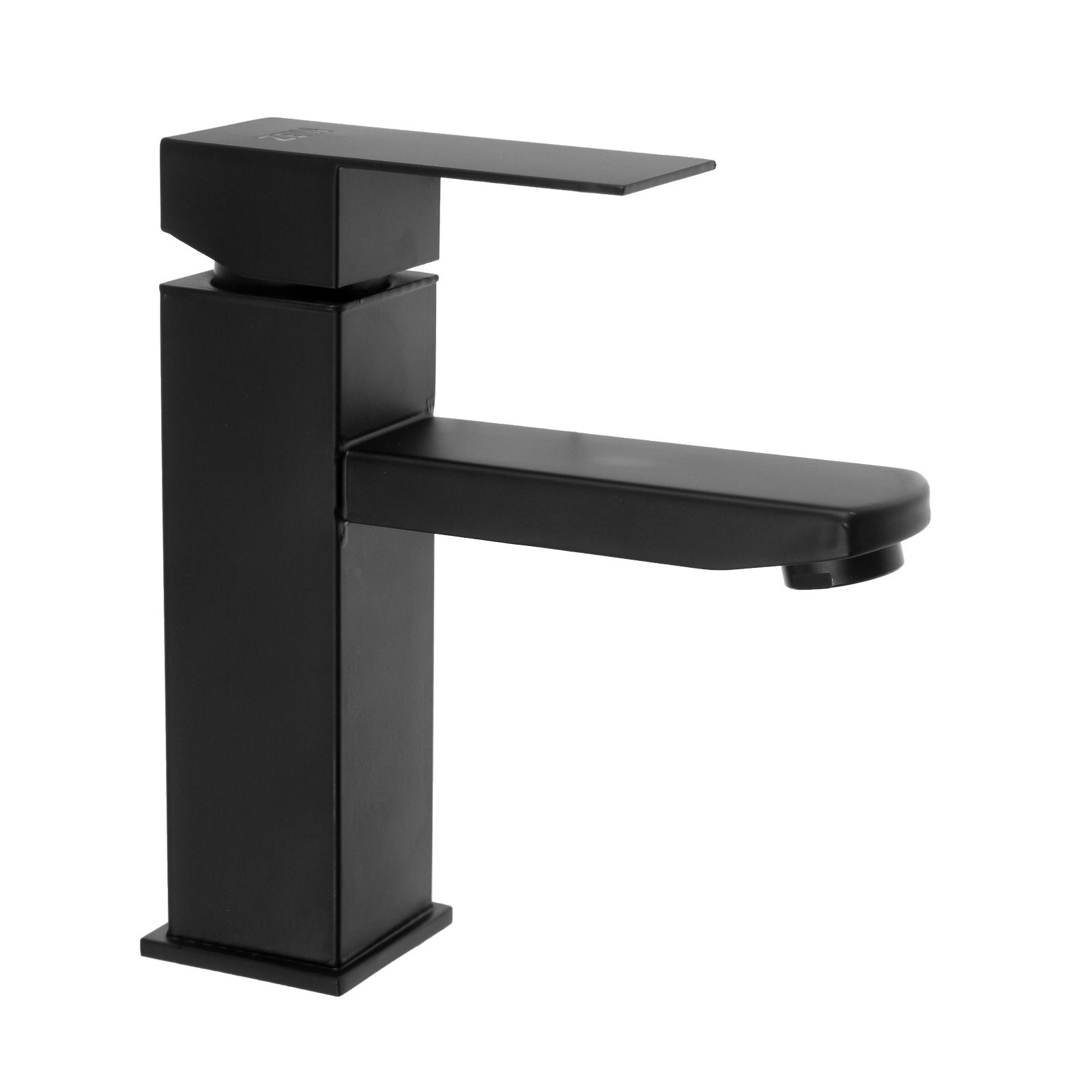 Изображение товара Смеситель для раковины ZEIN Z2393 черный однорычажный с коротким изливом