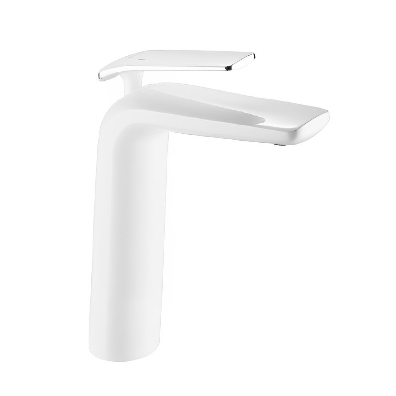 Изображение товара Смеситель для раковины Rose R3911F однорычажный цвет белый, хром