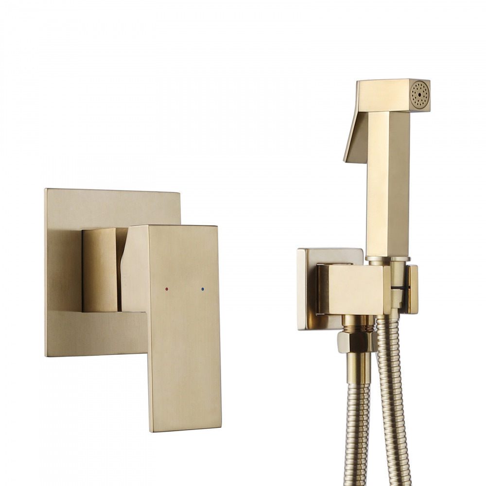 Изображение товара Гигиенический душ ABBER Daheim AF8225G Золото матовое с латунью