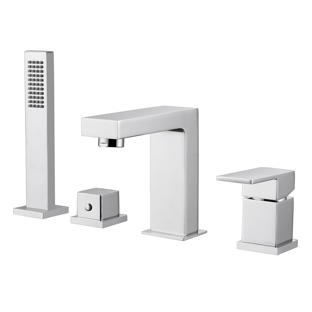 Изображение товара Смеситель для ванны Abber Daheim AF8213 однорычажный с душевой лейкой цвет сталь