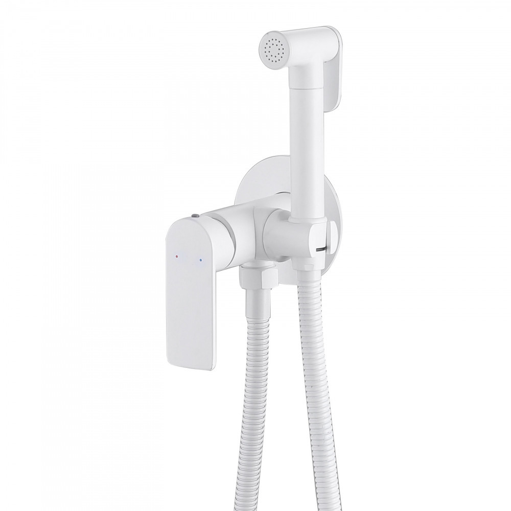 Изображение товара Набор для подключения гигиенического душа Abber Weiss Inse AF8025W цвет Белый