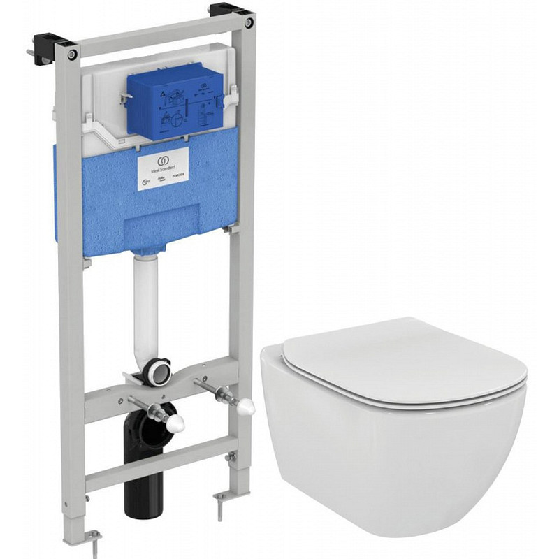 Изображение товара Комплект инсталляция с унитазом Ideal standard 00271894 цвет белый