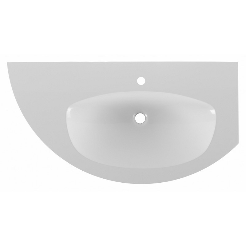 Изображение товара Подвесная раковина Эскалада 100 см белая искусственный камень Россия