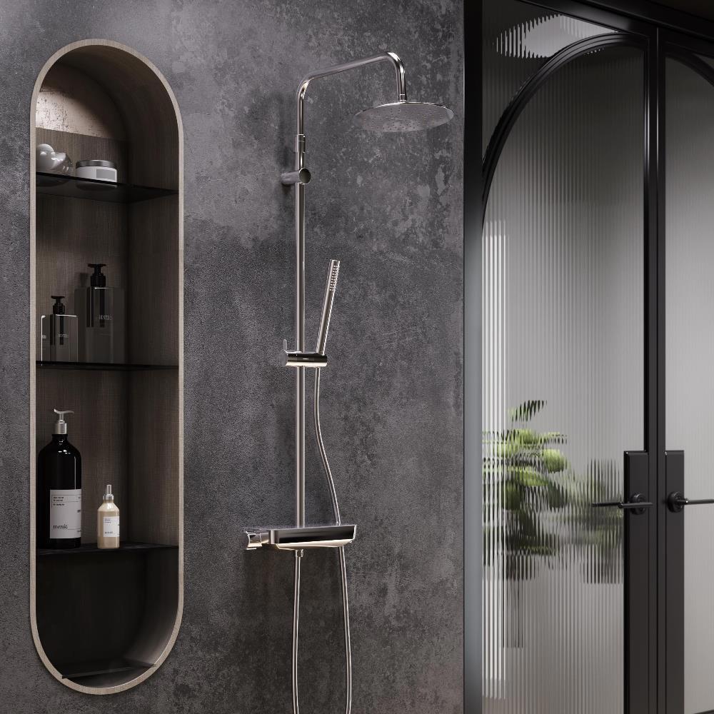 Изображение товара Душевая стойка Damixa Scandinavian pure 936750000 3 режимная цвет хром Изображение товара Душевая стойка Damixa Scandinavian pure 936750000 3 режимная цвет хром