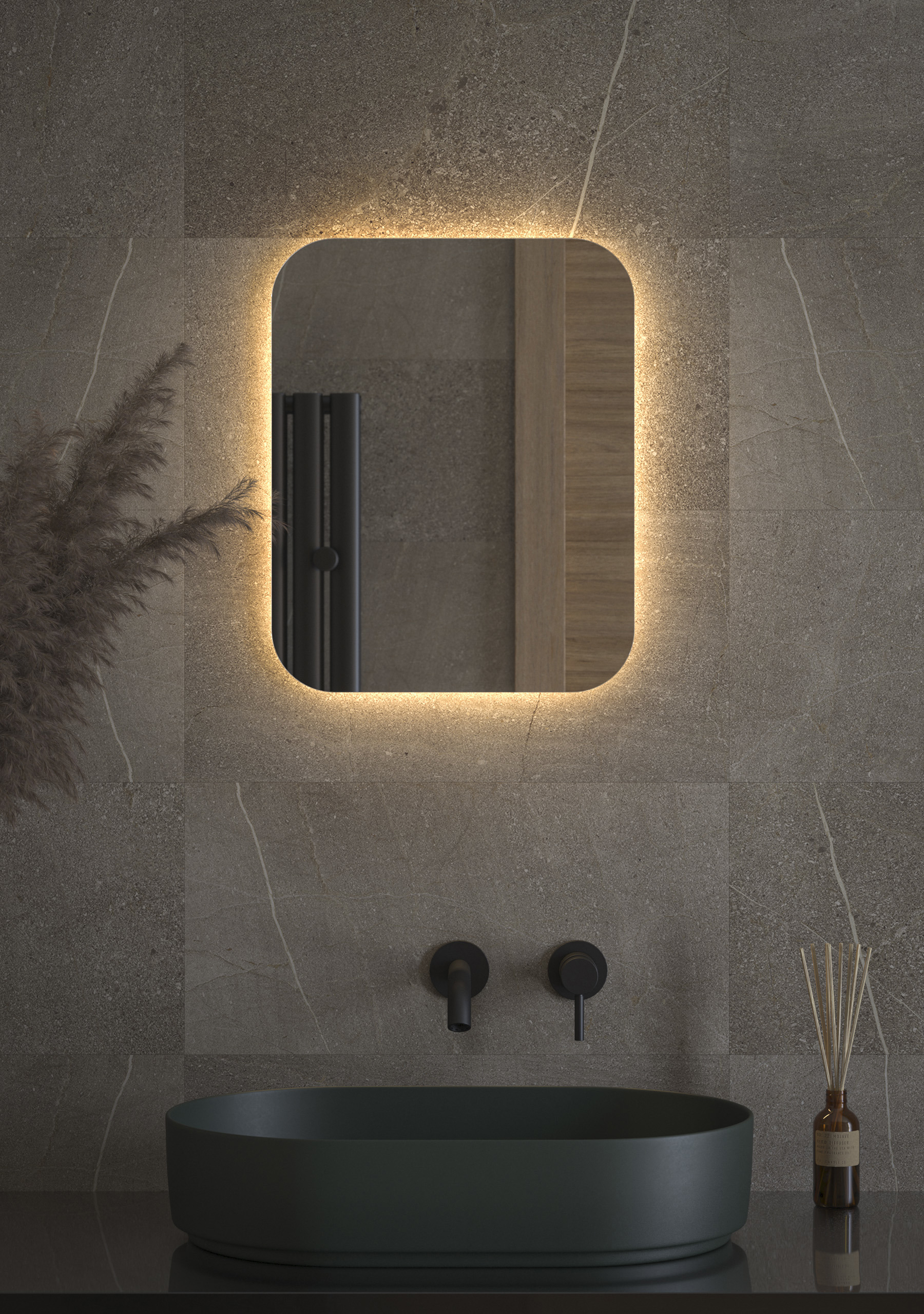 Изображение товара Зеркало для ванной Defesto DF 2811 с подсветкой 40x50см