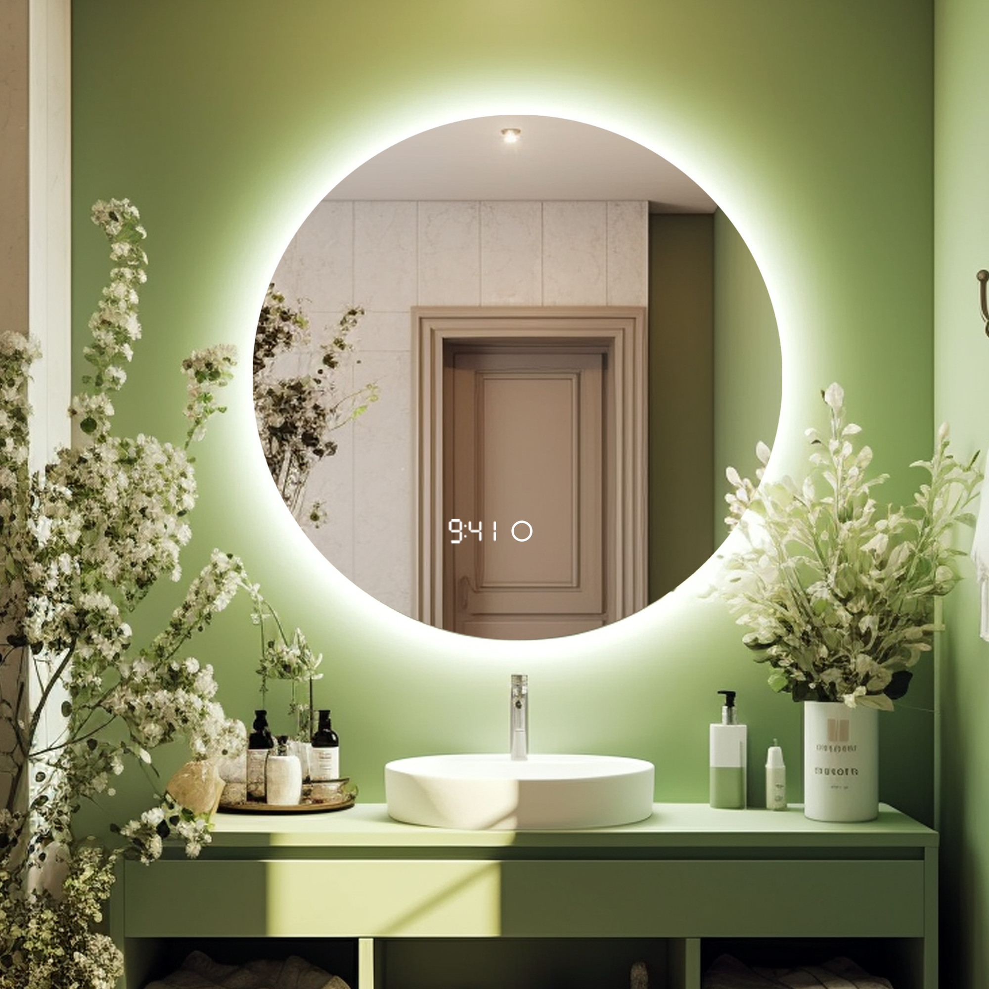 Изображение товара Зеркало ALIAS Муза с подсветкой 100x100 см