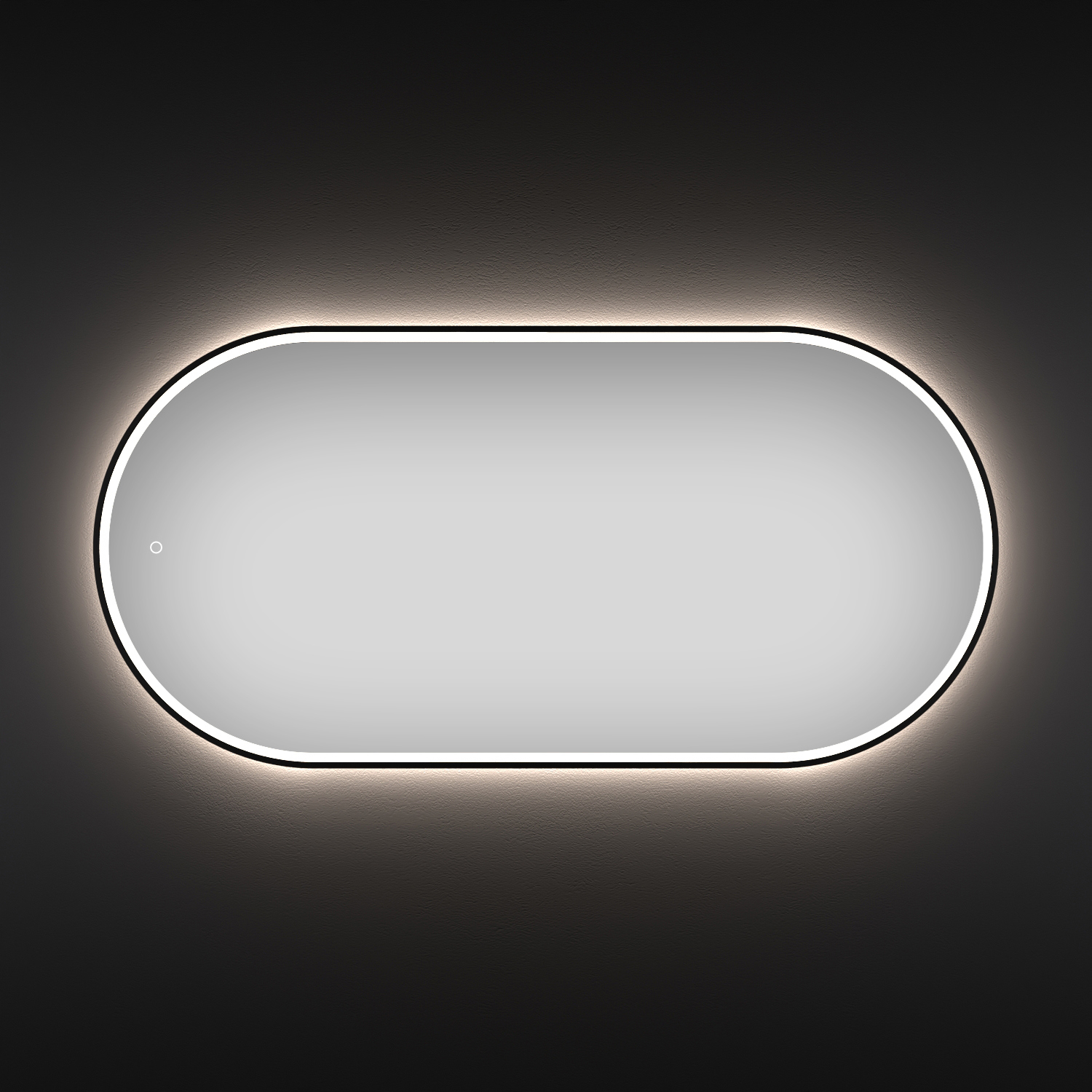 Изображение товара Зеркало в ванную комнату с подсветкой Wellsee 7 Rays' Spectrum 90x45 см овальное