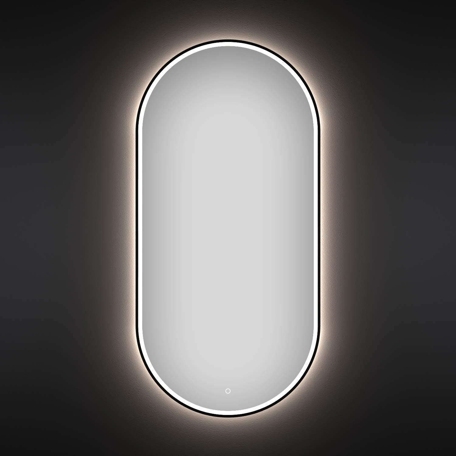 Изображение товара Зеркало с подсветкой в ванную Wellsee 7 Rays Spectrum овальное 55x100 см