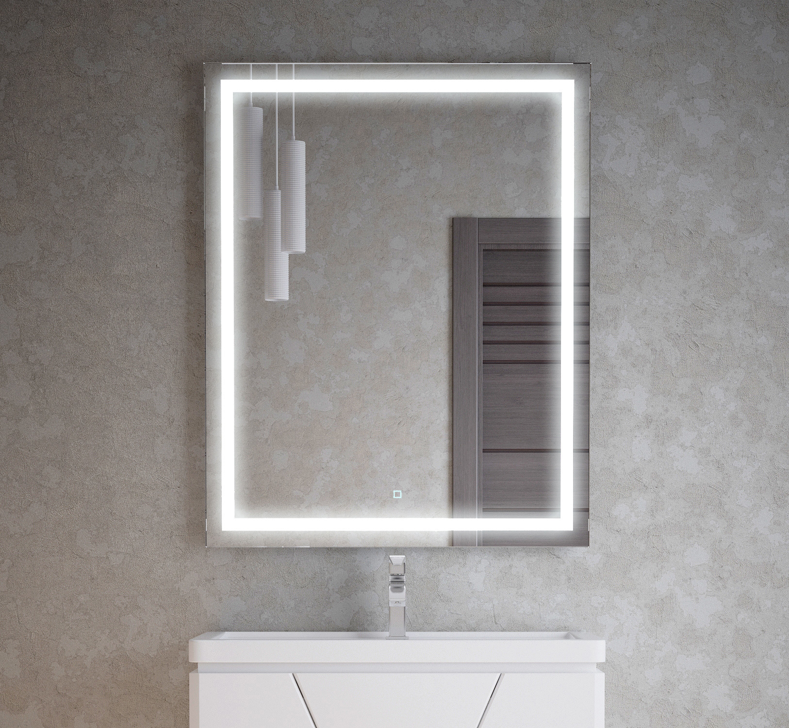 Изображение товара Зеркало для ванной Corozo Барго 60 LED SD-00001116 с подсветкой 60x80см