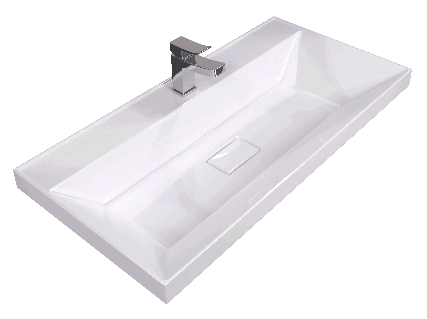 Изображение товара Раковина накладная Stella polar Бриз 90 90см цвет белый