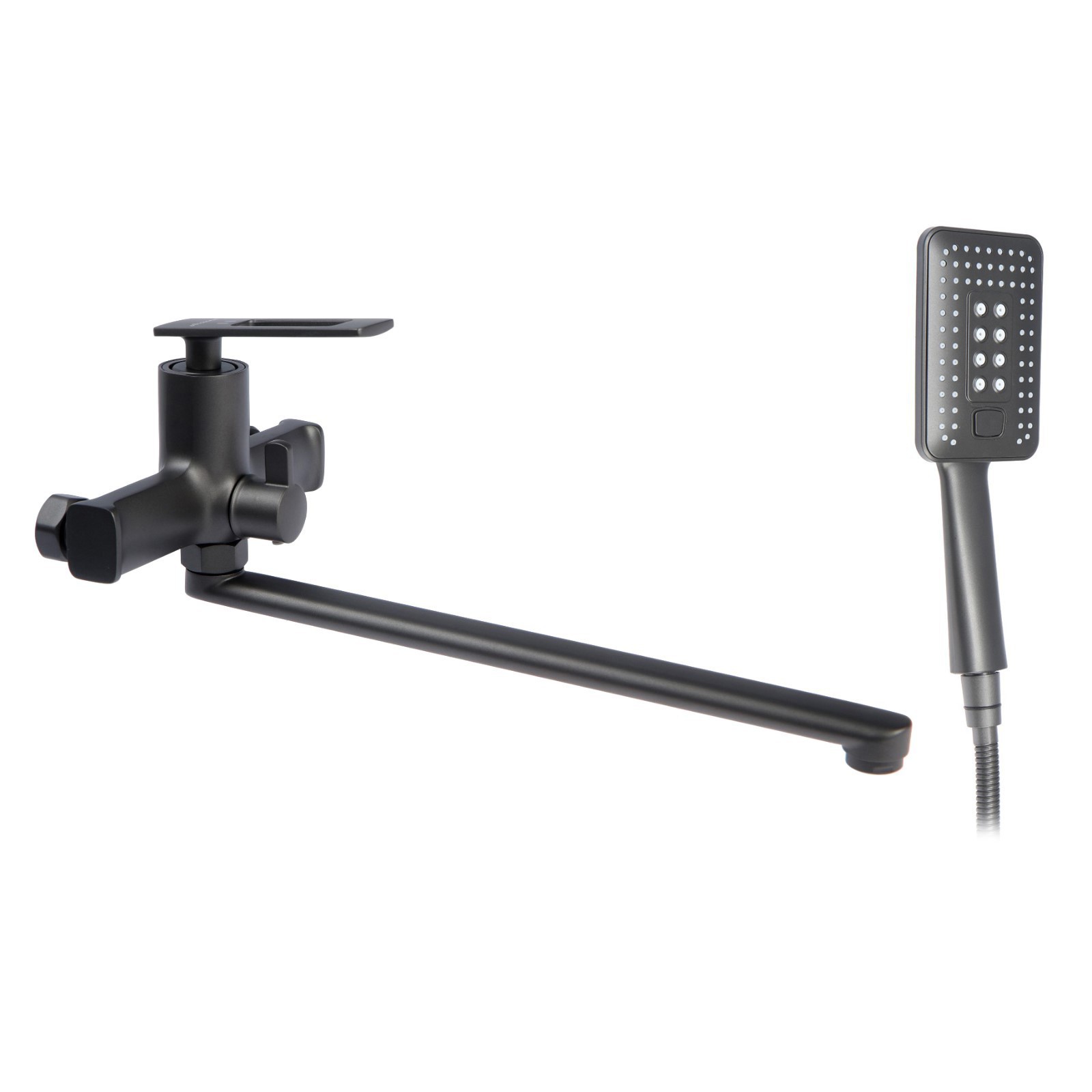 Изображение товара Смеситель для ванны Accoona 9410031 однорычажный черный с душевой лейкой