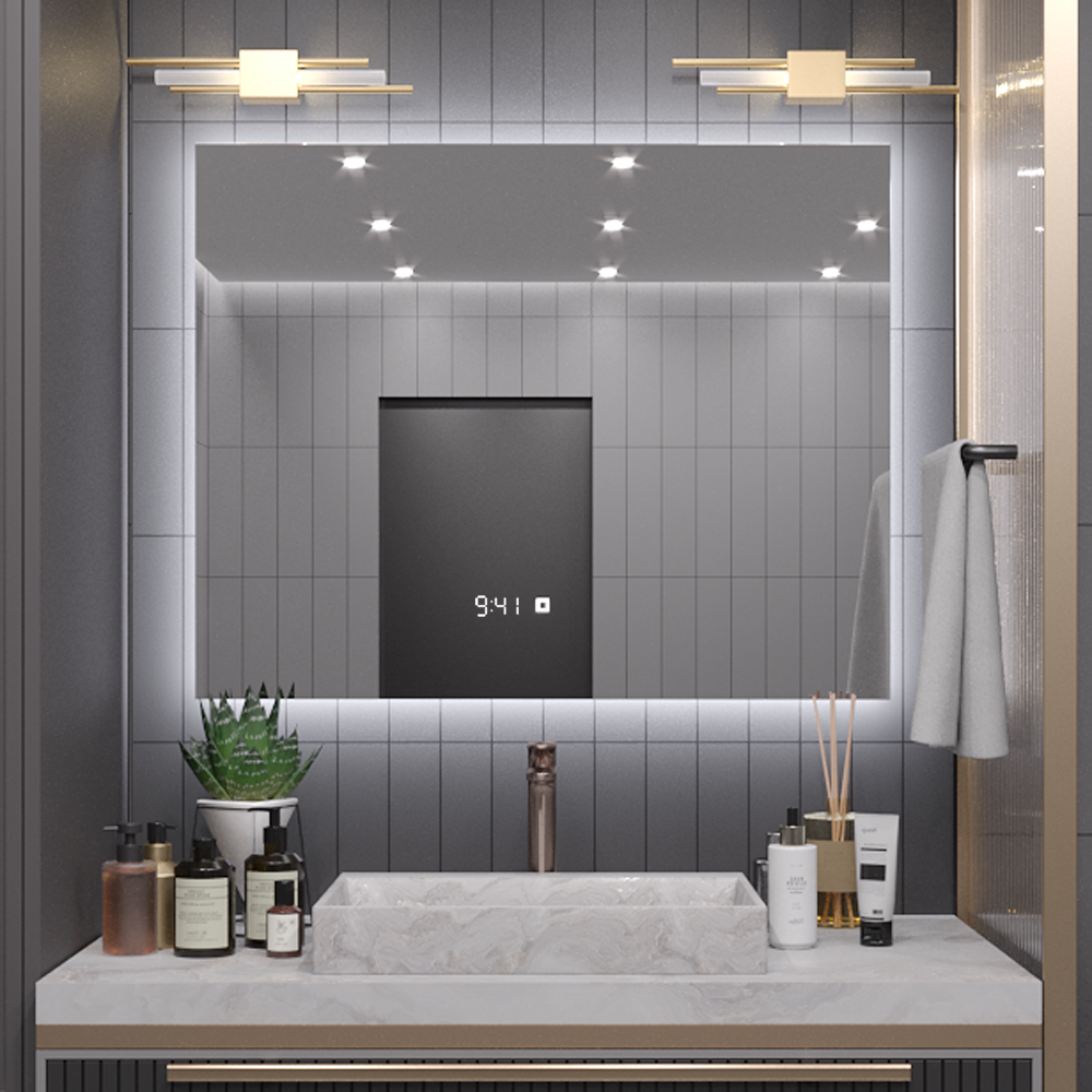 Изображение товара Зеркало для ваннойAlias q606015 с подсветкой 60x60см современное стильное