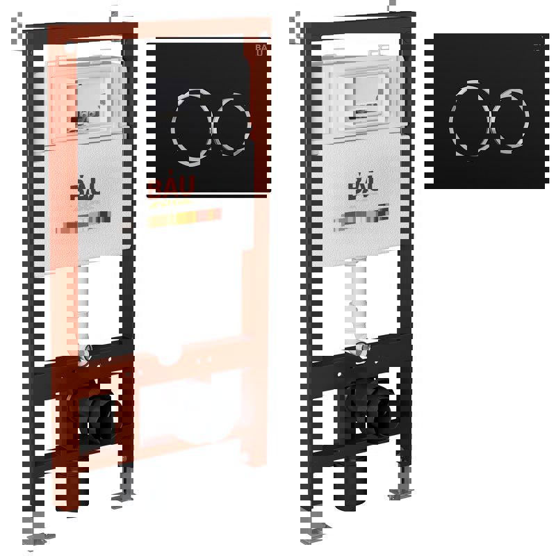 Изображение товара Инсталляция для унитаза BAUEDGE Q111300-q00005 с кнопкой смыва