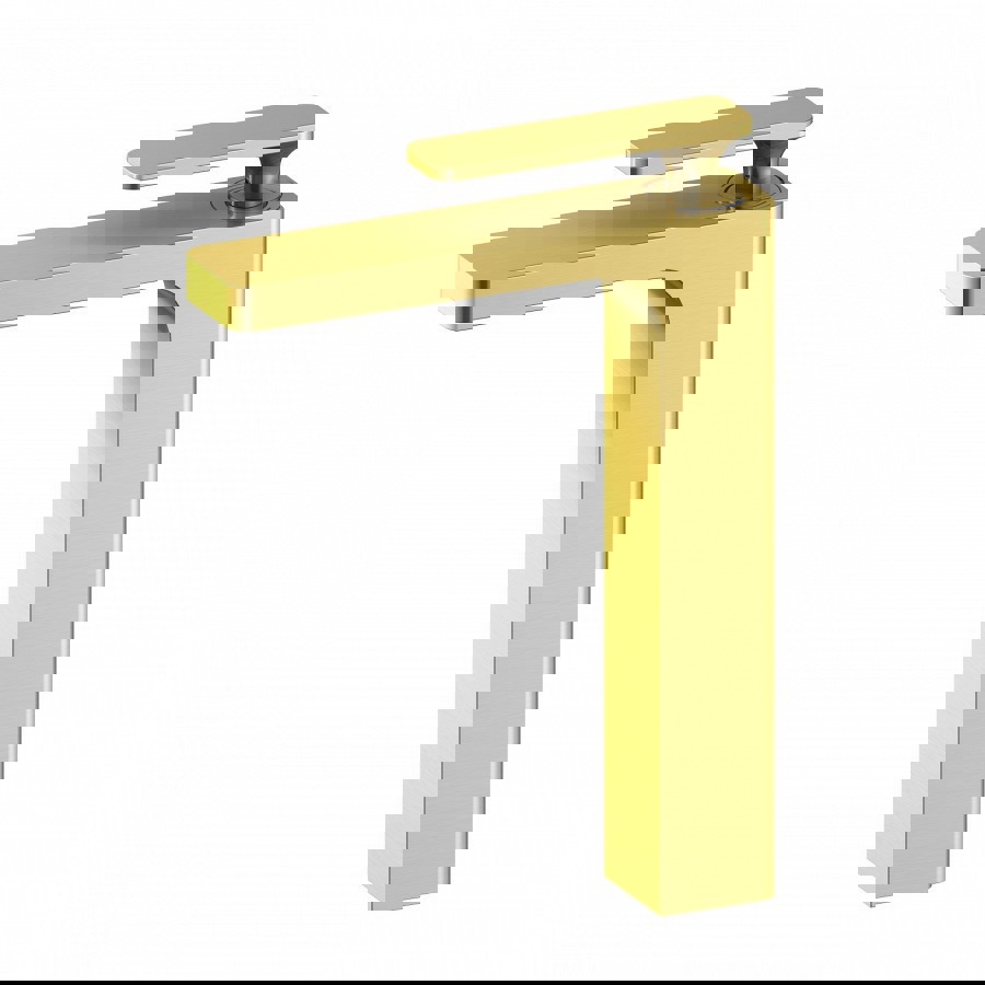 Изображение товара Смеситель для раковины однорычажный с высоким изливом Timo Torne 4311/17F золото матовое
