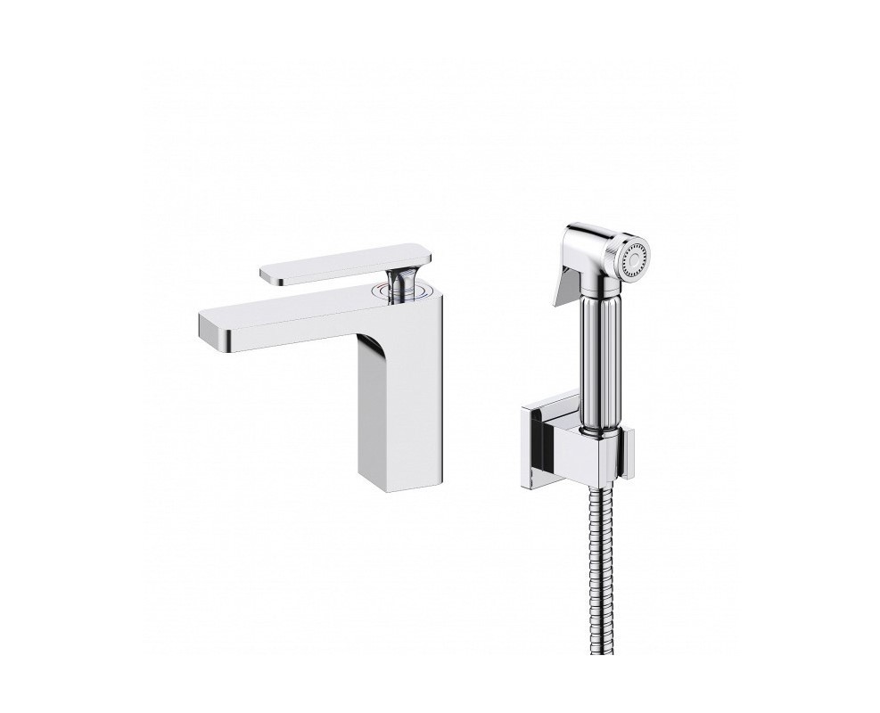 Изображение товара Смеситель для раковины с гигиеническим душем Timo Torne 4360/00G хром