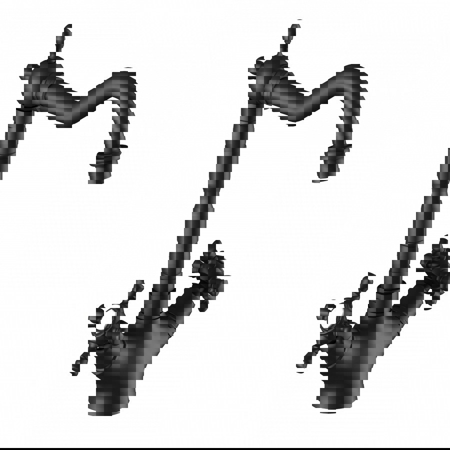 Изображение товара Смеситель для раковины Timo Nelson 0143/03F черный двухвентильный