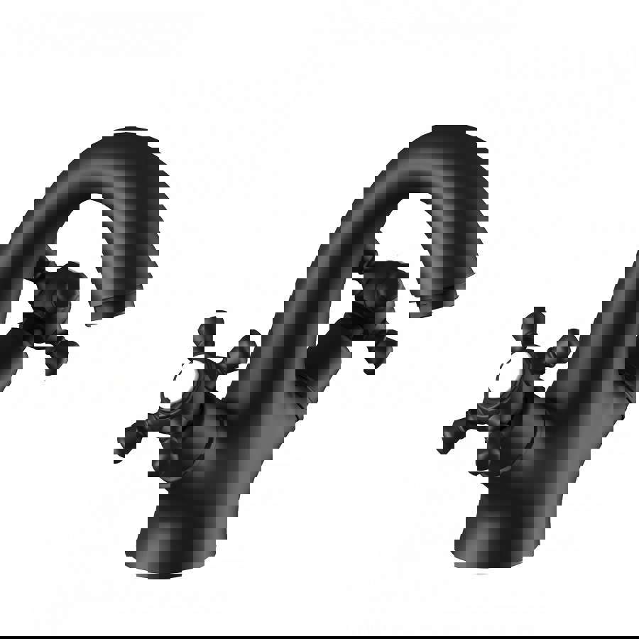 Изображение товара Смеситель для раковины двухвентильный Timo Nelson 1911/03F черный