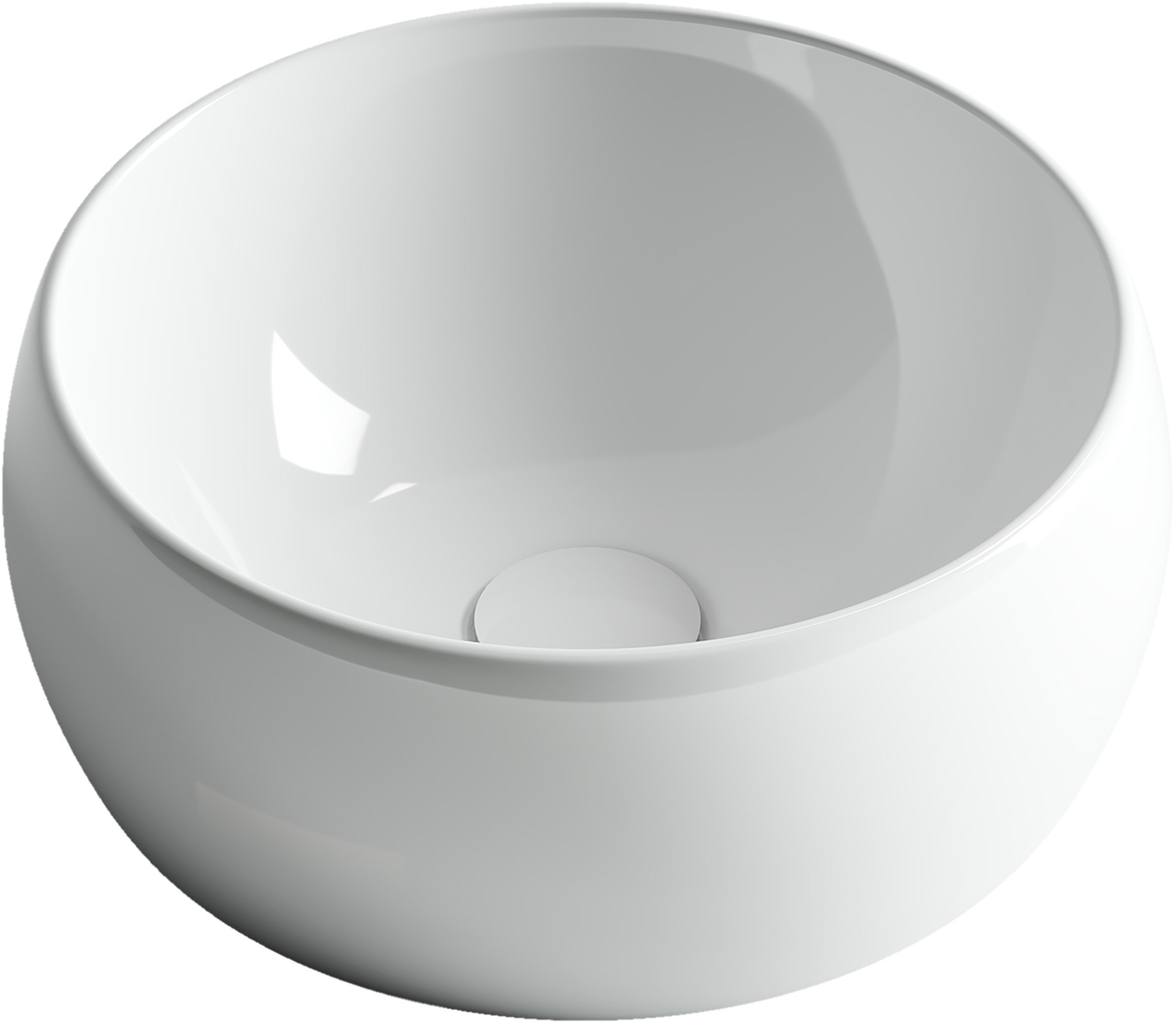 Изображение товара Раковина накладная Ceramicanova element CN6001 39.5см цвет белый Изображение товара Раковина накладная Ceramicanova element CN6001 39.5см цвет белый