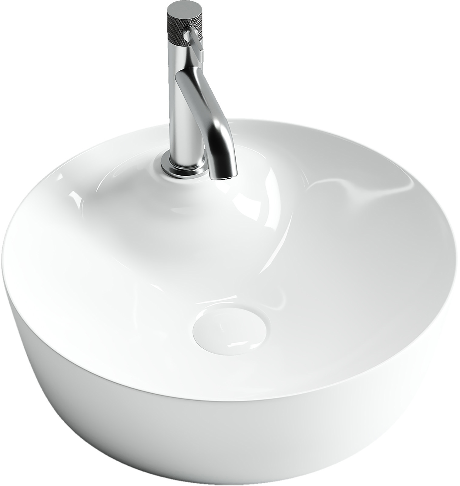 Изображение товара Раковина накладная CERAMICANOVA CN6014 Element — круглая 43,5 см белая