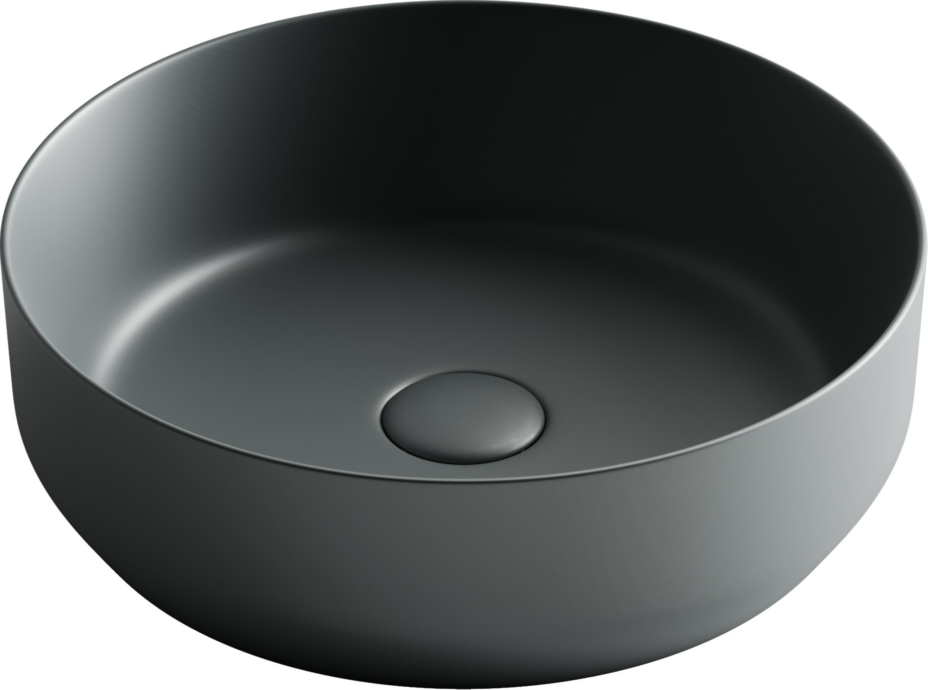 Изображение товара Раковина накладная Ceramicanova element CN6022MDH 39см цвет темно-серый
