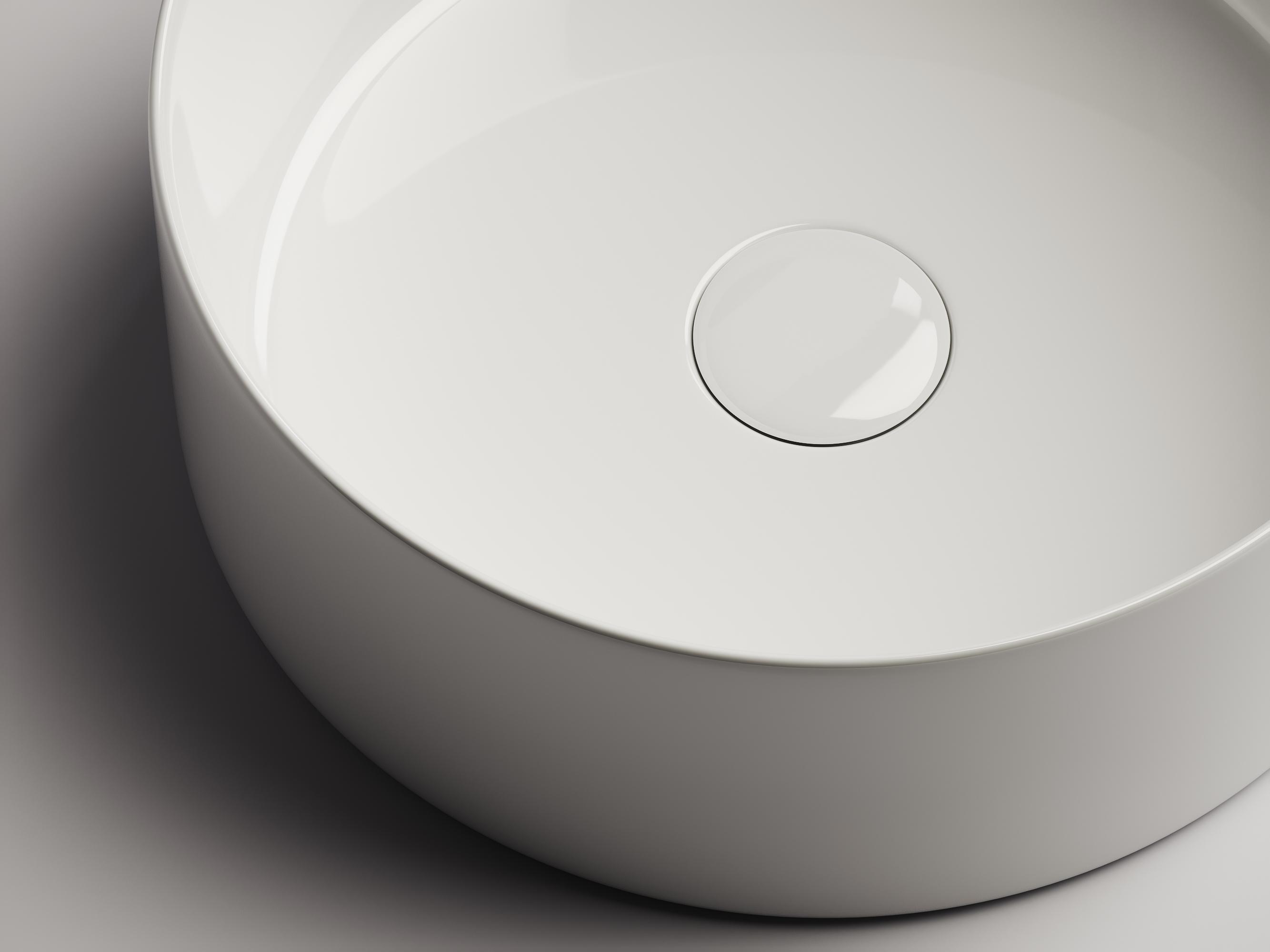 Изображение товара Раковина накладная Ceramicanova element CN6032 35.8 см белая круглая