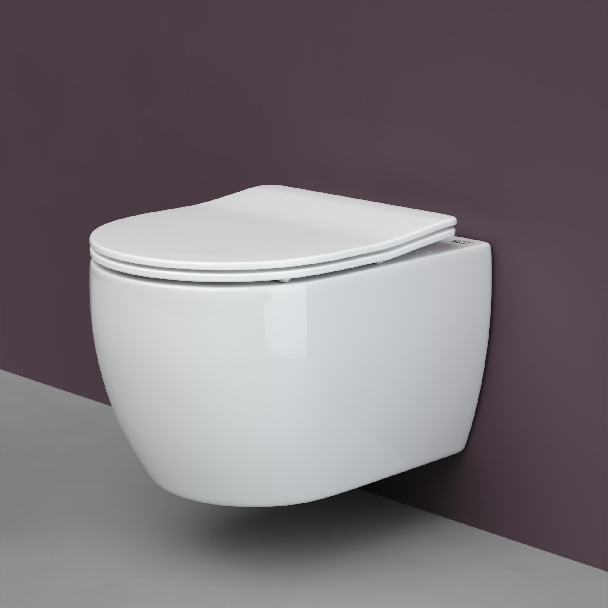 Изображение товара Подвесной унитаз CERAMICANOVA PLAY Rimless CN3001 безободковый с микролифтом