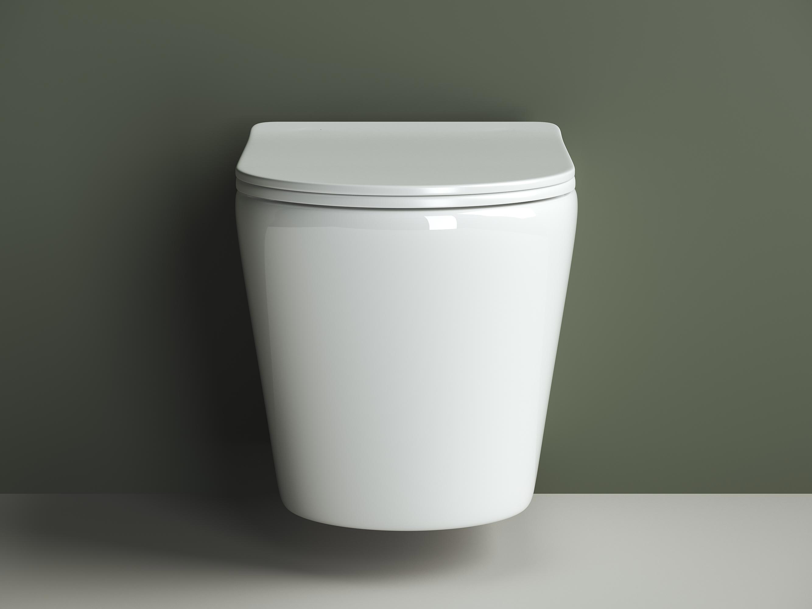 Изображение товара Подвесной унитаз CERAMICANOVA Highlight CN1804 безободковый с микролифтом