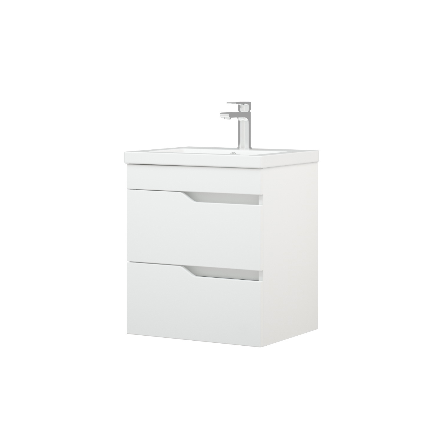 Изображение товара Тумба под раковину VannaMarket T5023910 навесная 46x55см белый