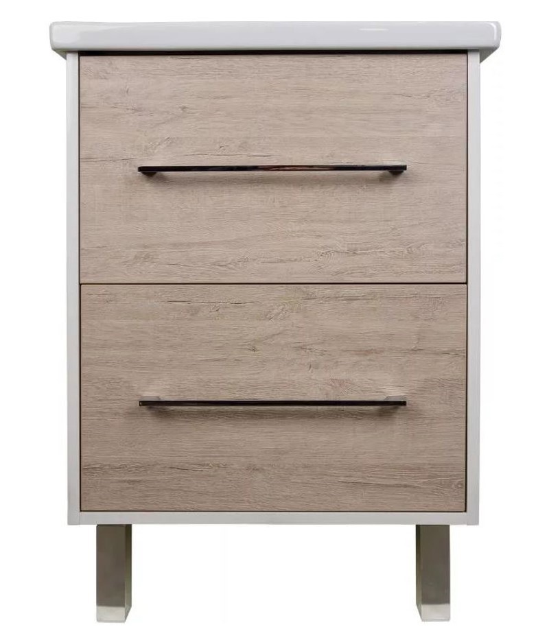 Изображение товара Тумба под раковину Санфлор 18527206 56x68 см напольная коричневая серия Экко