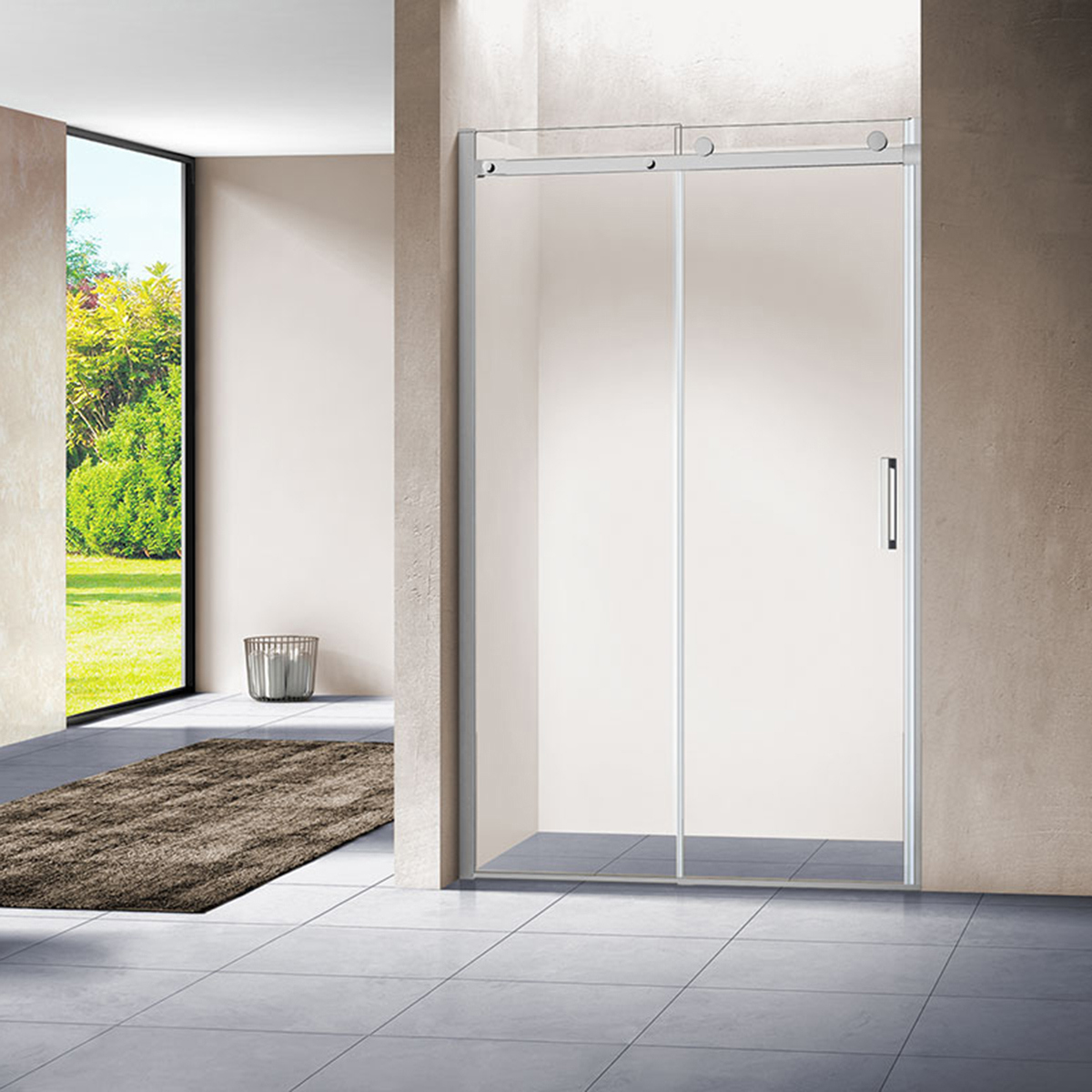 Изображение товара Душевая дверь Vincea Como VPS-1C140CL 8 мм с регулятором ширины