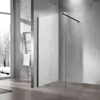 Изображение товара Душевая перегородка Vincea Walk-In VSW-1H100CLB 120x200 см черный профиль