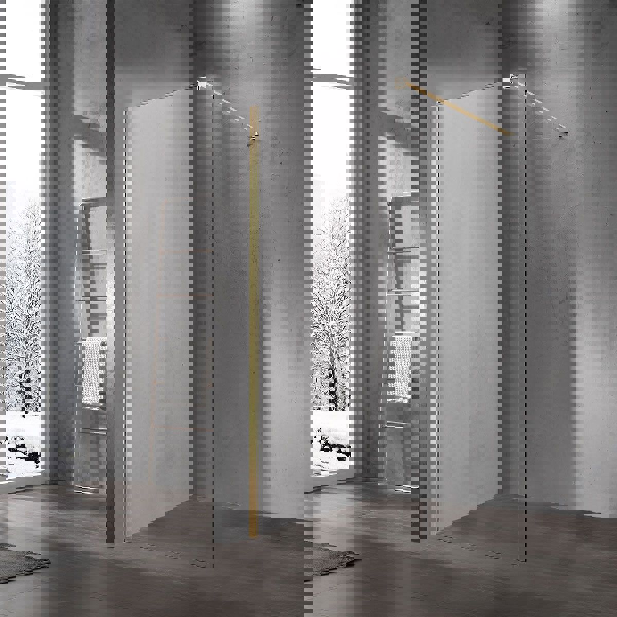 Изображение товара Душевая перегородка Vincea Walk-In VSW-1H120CLG 120x200см хромированный профиль стекло прозрачное