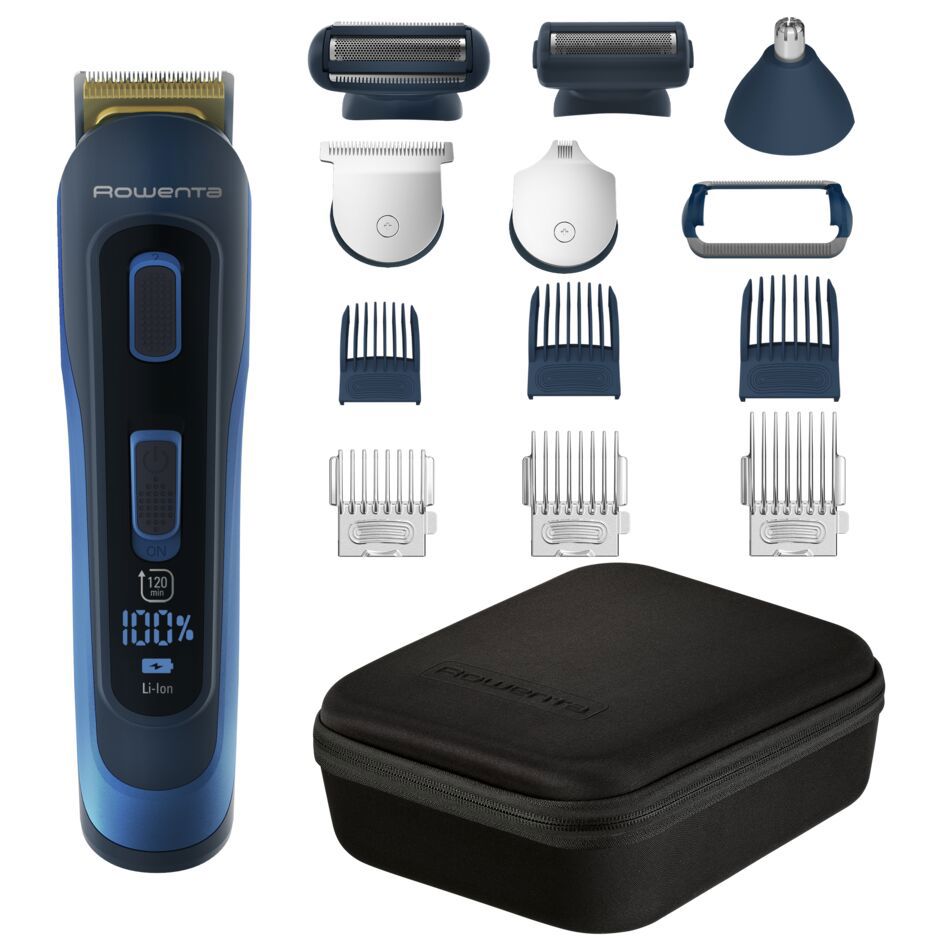 Изображение товара Мультитриммер Rowenta TN9460F4 синий нержавеющая сталь