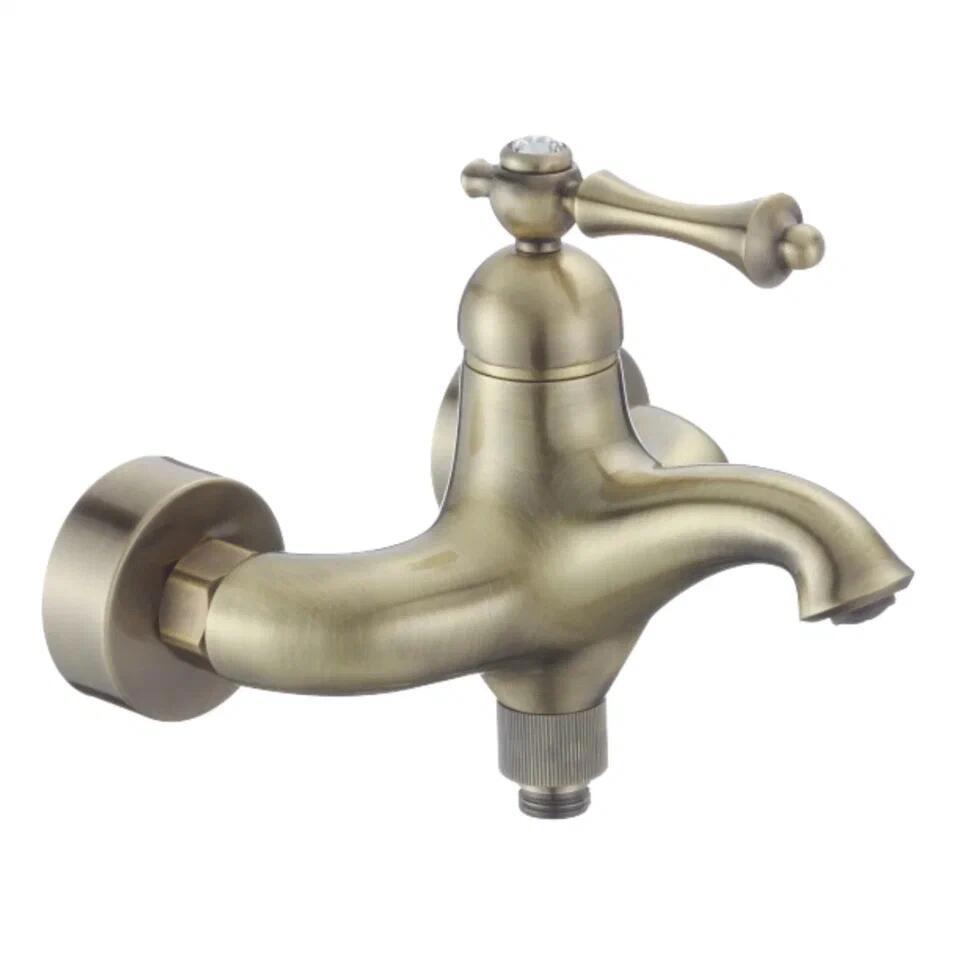 Изображение товара Смеситель для ванны Rose R0102Q однорычажный с душевой лейкой цвет бронза