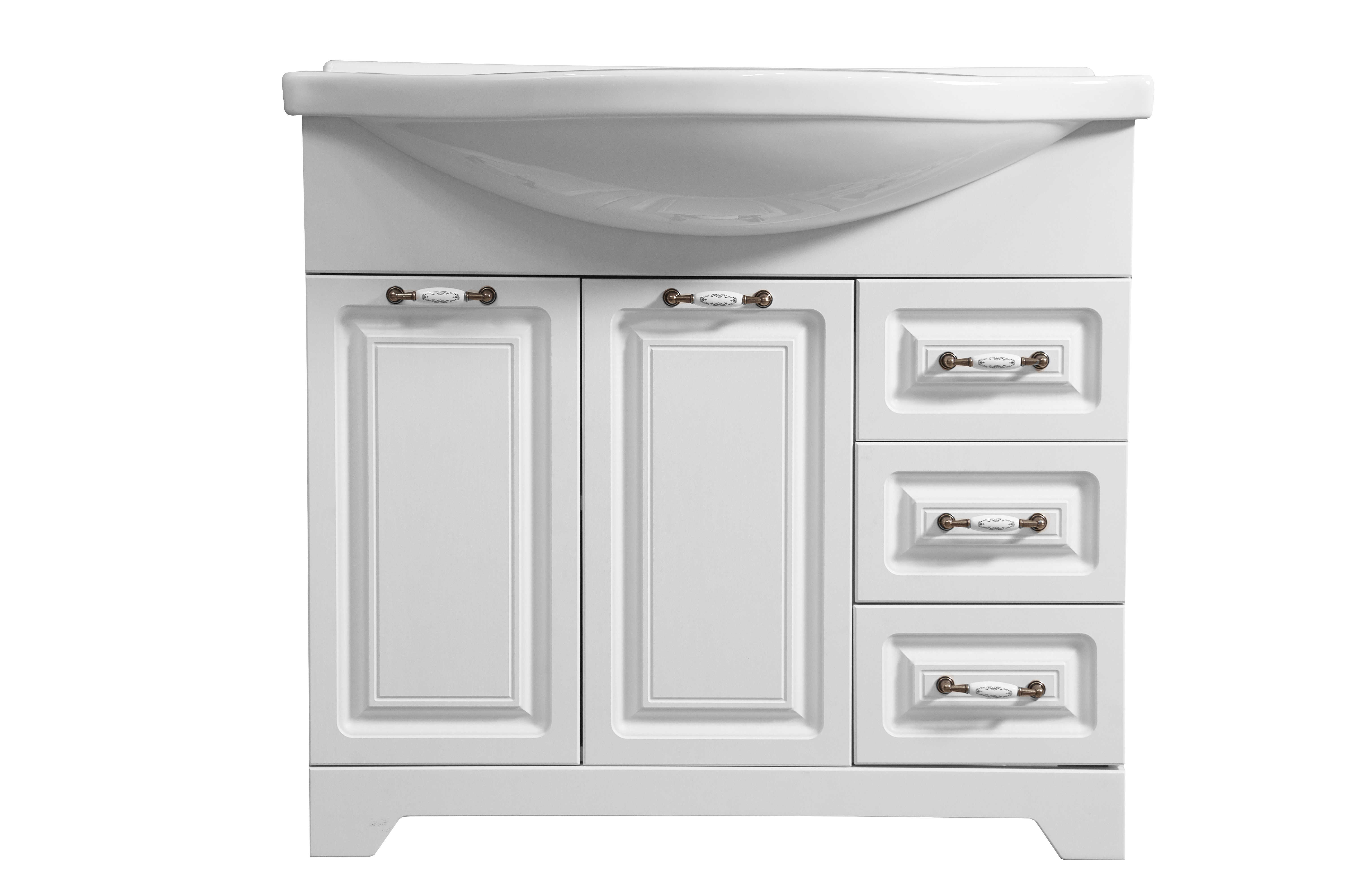 Изображение товара Тумба под раковину напольная Stella polar SP-00000175 86.5см цвет белый Изображение товара Тумба под раковину напольная Stella polar SP-00000175 86.5см цвет белый