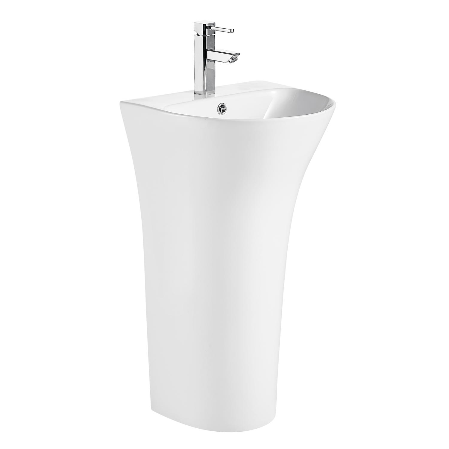 Изображение товара Раковина моноблок Azario Fretta Round AZ-307 48см белый для ванной