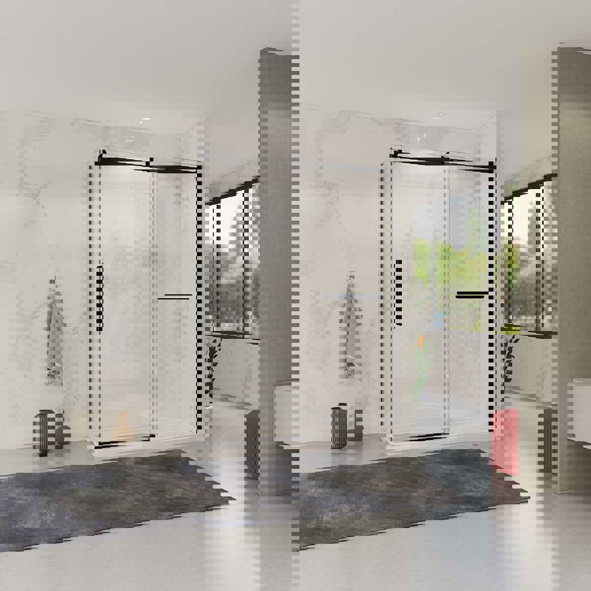 Изображение товара Душевой уголок Vincea Como Soft 90x110 см раздвижной стекло Италия