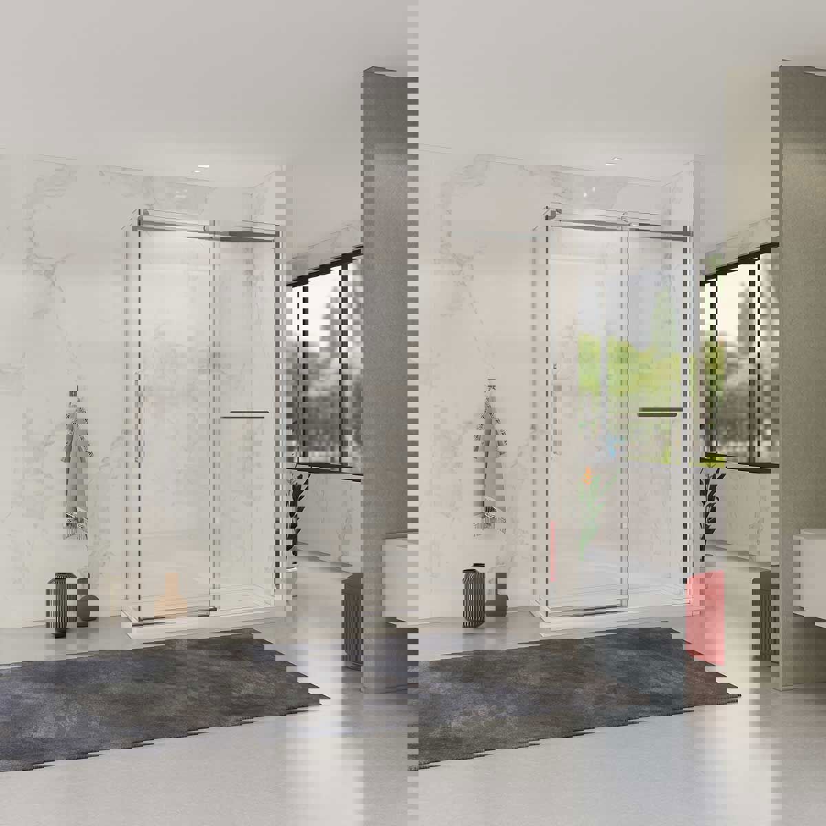 Изображение товара Душевой уголок Vincea Como Soft VSR-1CS1013CL прямоугольный 100x130см хром прозрачное стекло