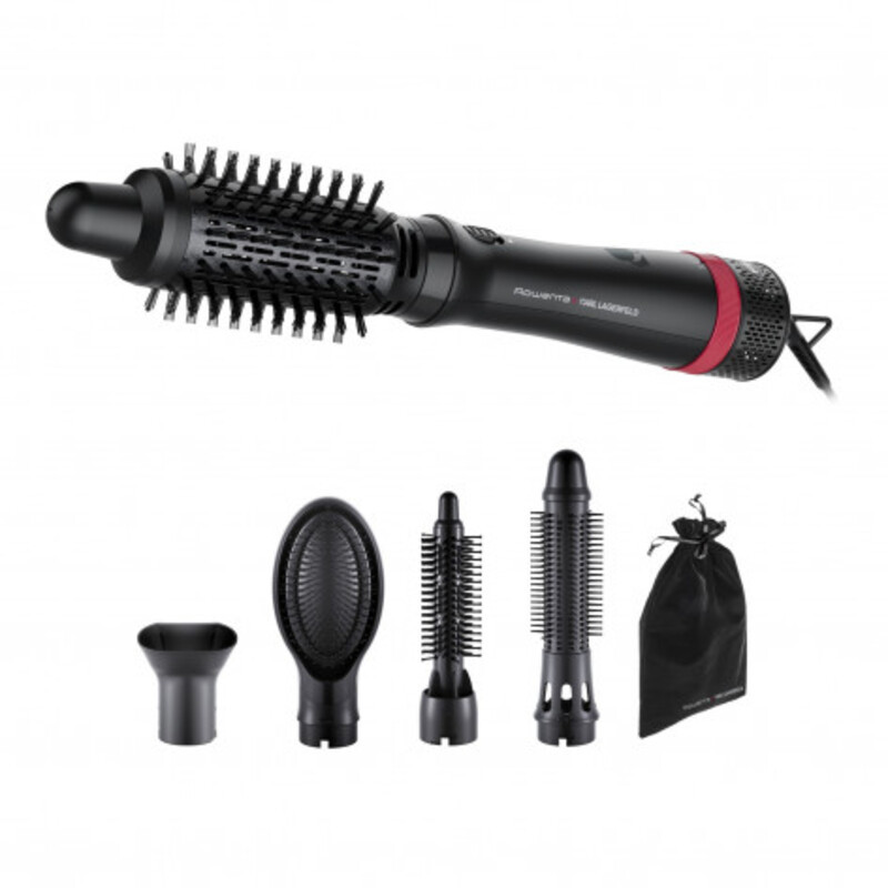 Изображение товара Фен-щетка Rowenta Karl Lagerfeld CF634LF0 с кератиновым покрытием и бережным режимом