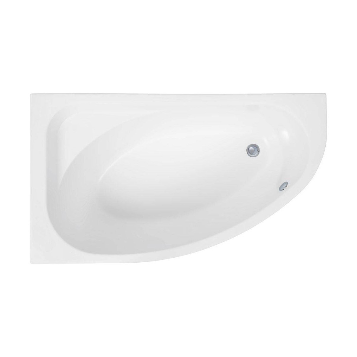 Акриловая угловая ванна Aquanet Mia 140x80см L, с каркасом и лицевой ...