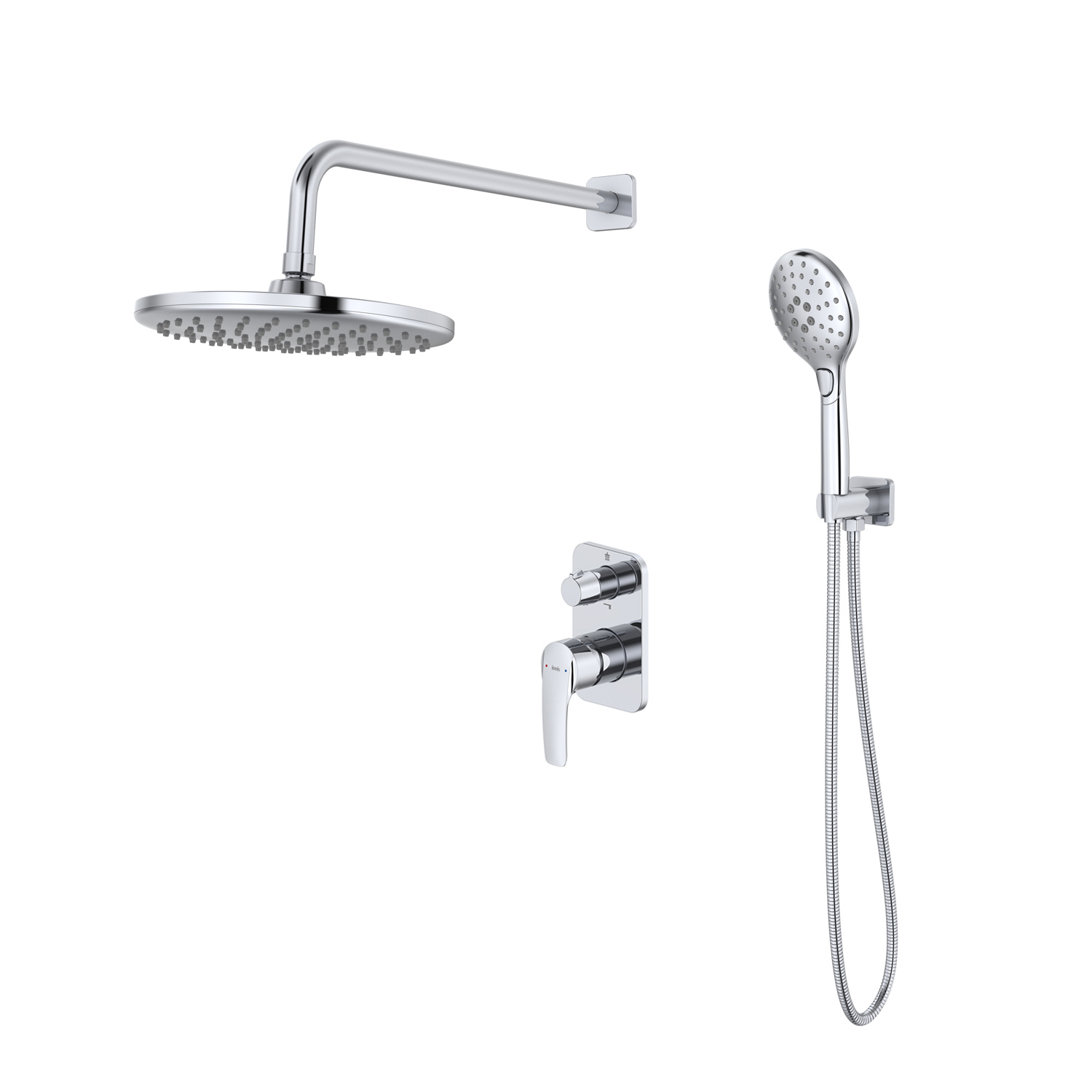 Изображение товара Душевая система IDDIS Ray RAYSB02i67: хром, 3 режима, 1.5 м шланг