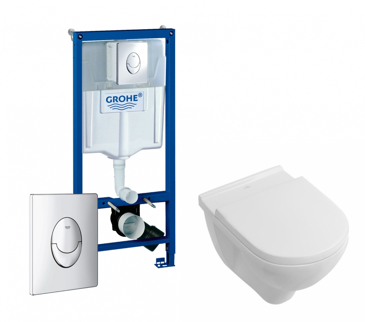 Изображение товара Комплект инсталляция GROHE Rapid SL O Novo Directflush Skate Air