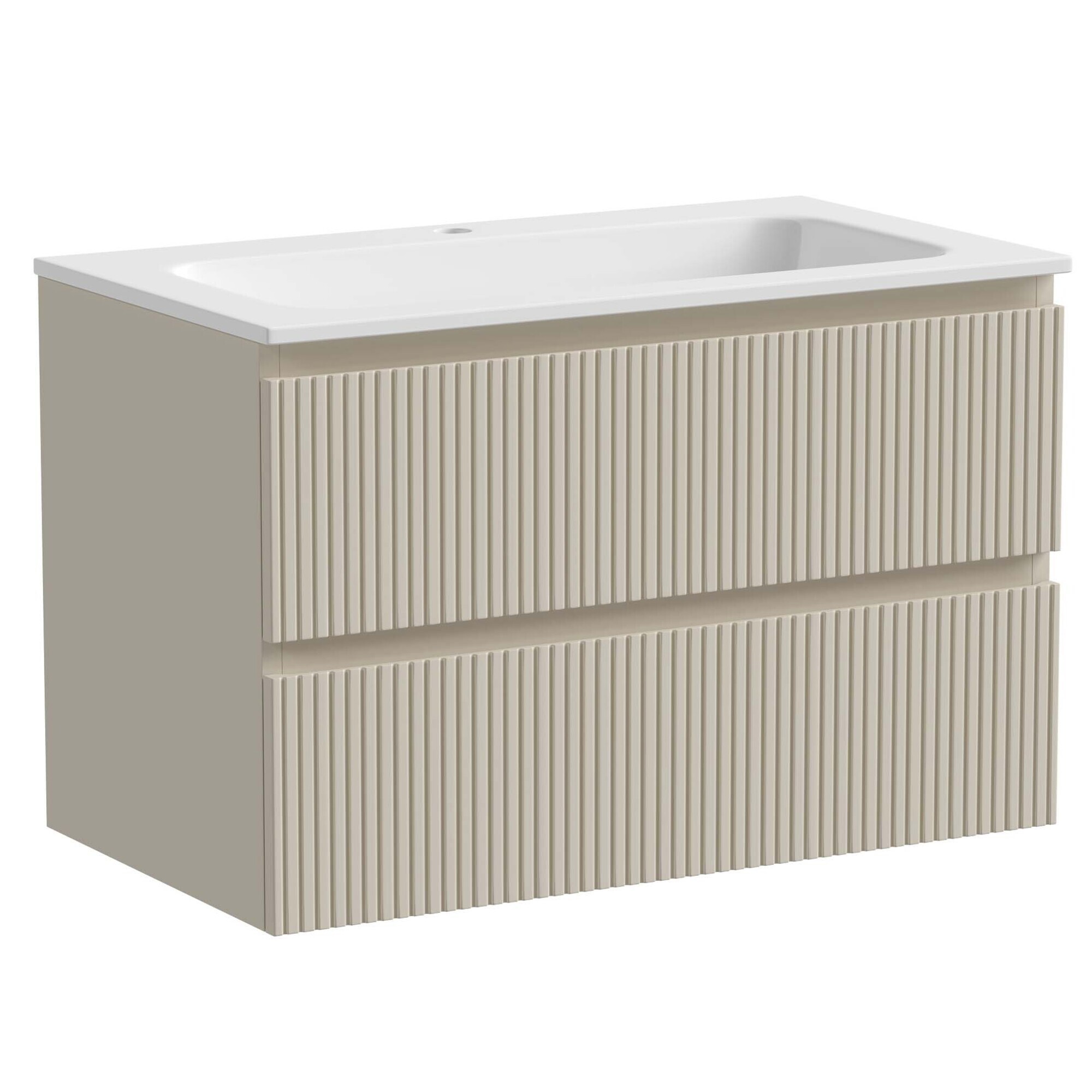 Изображение товара Тумба под раковину Sancos Snob T Beige Soft SNT80CE подвесная 79см цвет бежевый