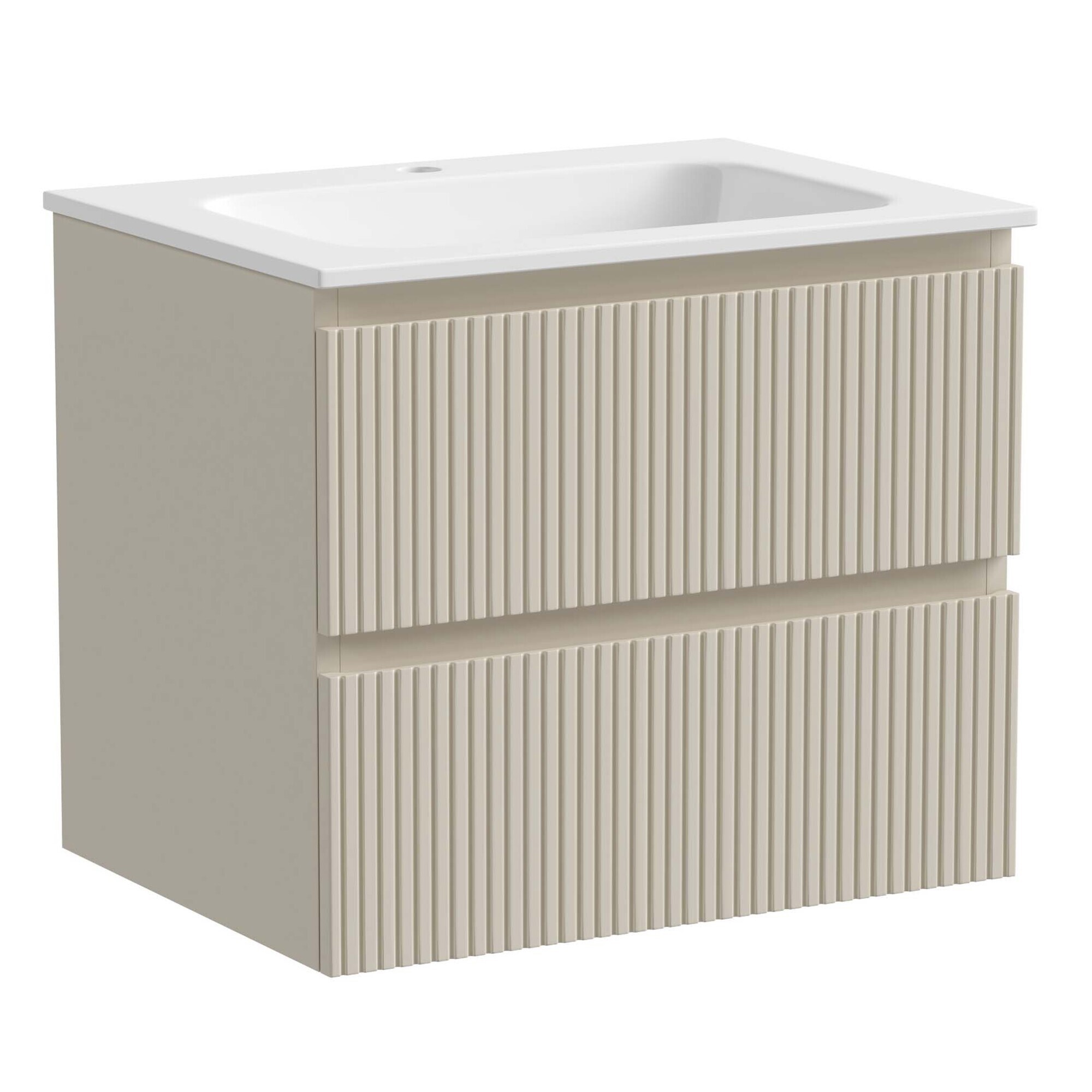 Изображение товара Тумба под раковину Sancos Snob T Beige Soft SNT60CE подвесная 59см цвет бежевый